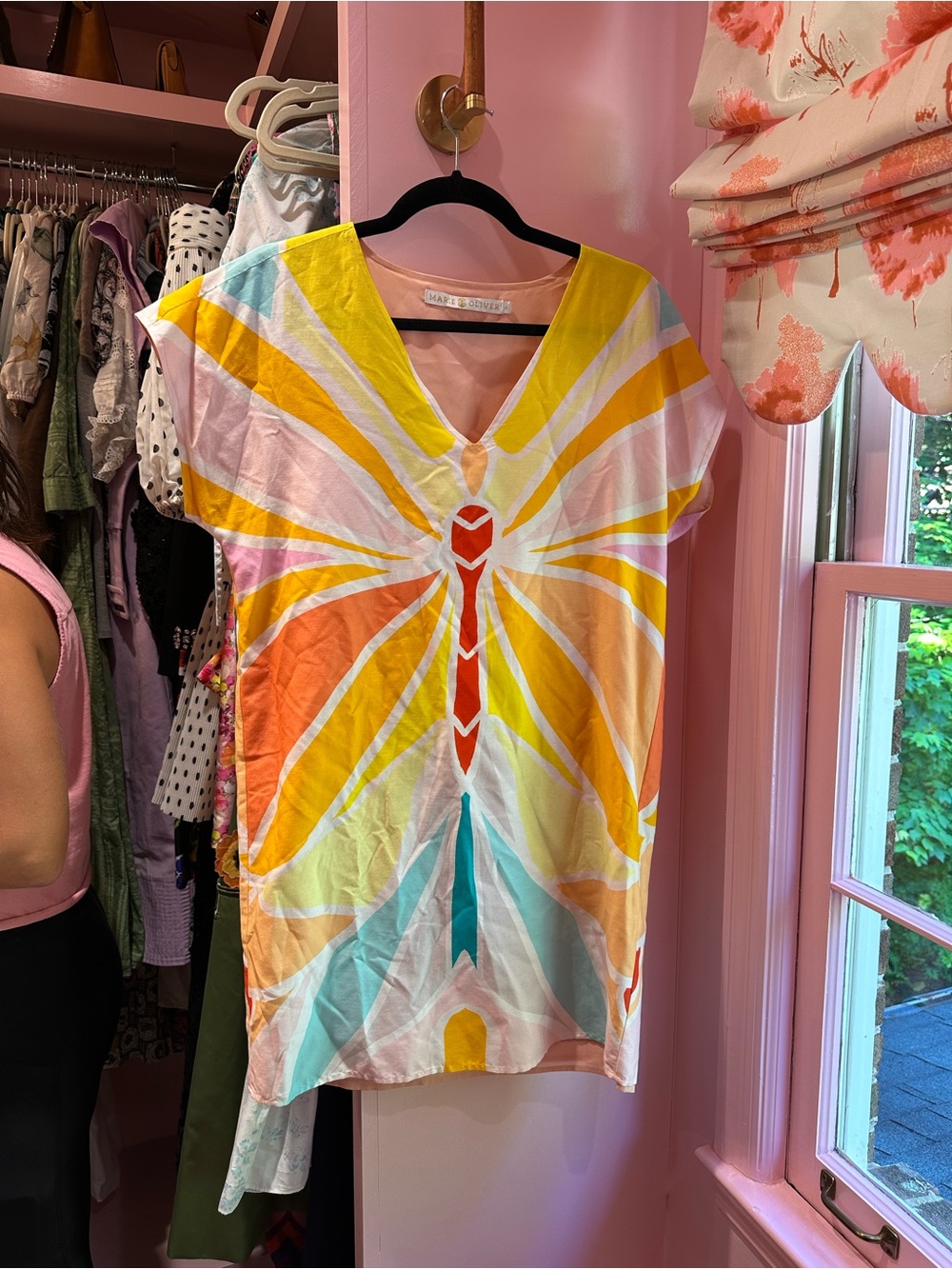 Marie Oliver Dress - Yellow & Pink